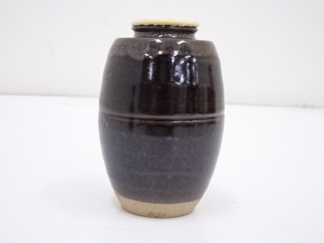 道具 ] - 道具 京焼 万代喜山造 肩衝茶入（仕覆付） □z | ネット